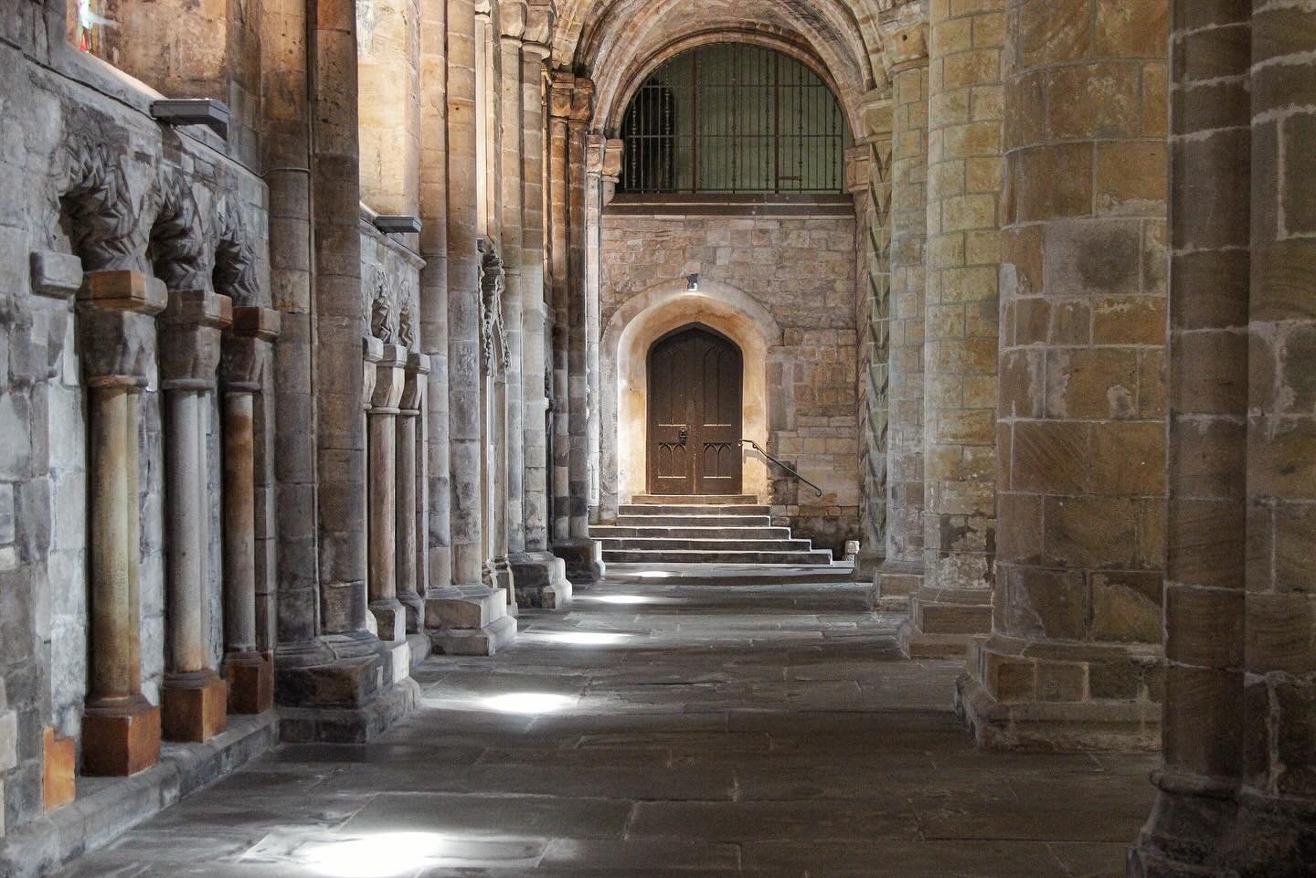 an interior view from Dunfermline Abbey