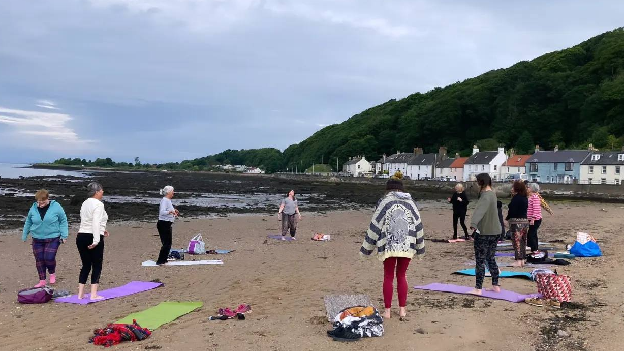 Pop-Up Beach Yoga