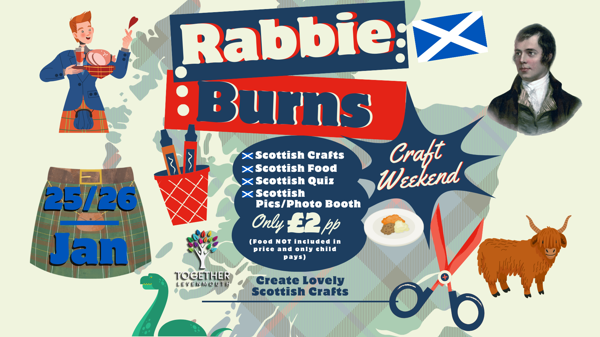 Rabbie Burns Craft Weekend at Together Levenmouth